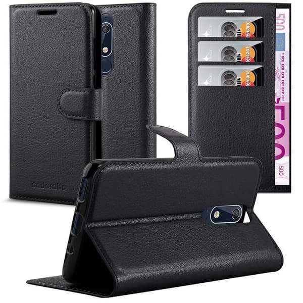 Nokia 5.1 Plånboksfodral Fodral Skal Case med magnetisk stängning, ståfunktion och kortplats