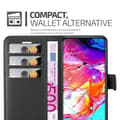 Miniatyrbilde 6 av 6: Deksel til Samsung Galaxy A70 / A70s Lommebokdeksel med magnetisk lukking, stativfunksjon og kortlomme