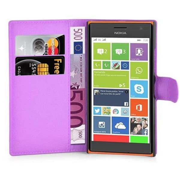 Nokia Lumia 730 Plånboksfodral Fodral Skal Case med magnetisk stängning, ståfunktion och kortplats