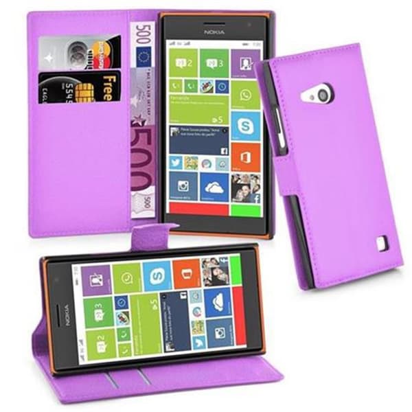 Nokia Lumia 730 Suojakotelo Lompakkokotelo Matkapuhelinkotelo Suojakuori jossa magneettisuljenta, jalusta-toiminto ja korttitasku