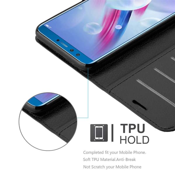 Honor 9 LITE Plånboksfodral Fodral Skal Case med magnetisk stängning, ståfunktion och kortplats