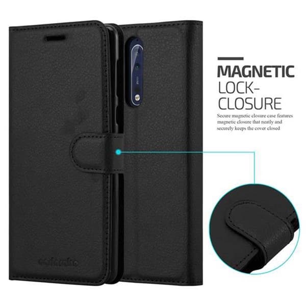 Nokia 8 2017 Plånboksfodral Fodral Skal Case med magnetisk stängning, ståfunktion och kortplats