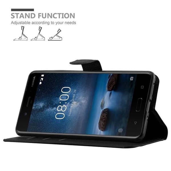 Nokia 8 2017 Plånboksfodral Fodral Skal Case med magnetisk stängning, ståfunktion och kortplats