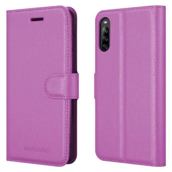 Deksel til Sony Xperia L4 Lommebokdeksel med magnetisk lukking, stativfunksjon og kortlomme