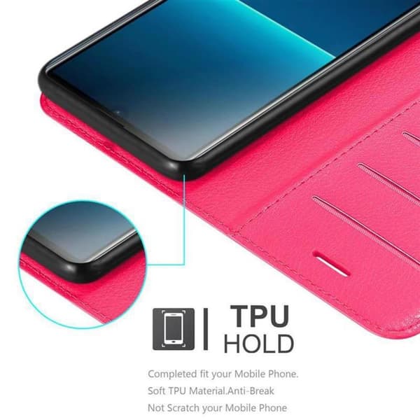 Sony Xperia L4 Suojakotelo Lompakkokotelo Matkapuhelinkotelo Suojakuori jossa magneettisuljenta, jalusta-toiminto ja korttitasku