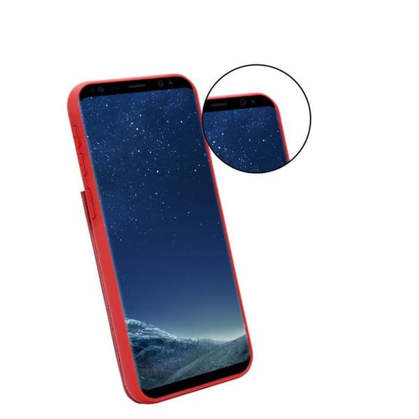 Deksel til Samsung Galaxy S8 PLUS Etui i TPU-silikon og kunstskinn, med rom og uttrekkbare kortplasser
