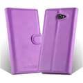 Miniatyrbilde 5 av 5: Deksel til Sony Xperia M2 / M2 AQUA Lommebokdeksel med magnetisk lukking, stativfunksjon og kortlomme