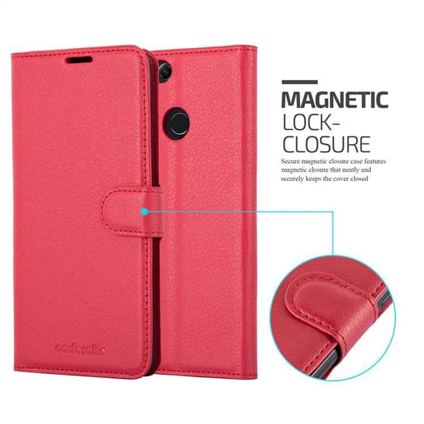 Honor 7X Suojakotelo Lompakkokotelo Matkapuhelinkotelo Suojakuori jossa magneettisuljenta, jalusta-toiminto ja korttitasku