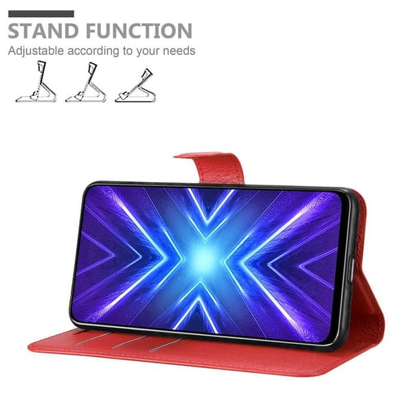 Honor 9X Suojakotelo Lompakkokotelo Matkapuhelinkotelo Suojakuori jossa magneettisuljenta, jalusta-toiminto ja korttitasku