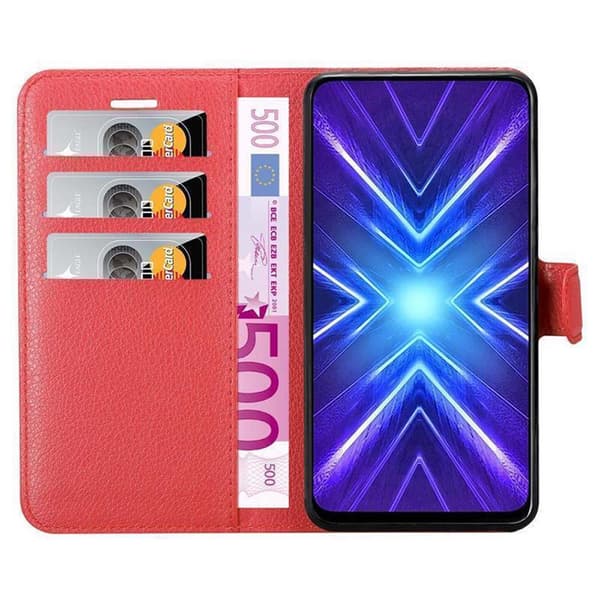Honor 9X Suojakotelo Lompakkokotelo Matkapuhelinkotelo Suojakuori jossa magneettisuljenta, jalusta-toiminto ja korttitasku