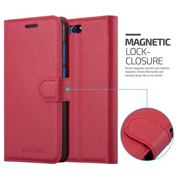 Honor 9 Plånboksfodral Fodral Skal Case med magnetisk stängning, ståfunktion och kortplats