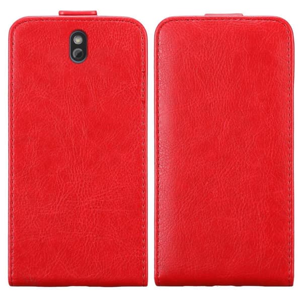 HTC ONE SV Pungetui Flip Cover (Rød)