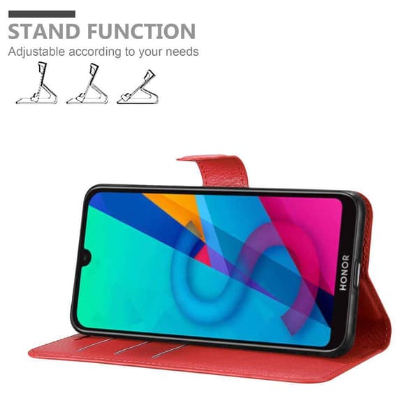 Deksel til Huawei Y5 2019 / Enjoy Play 8 / Honor 8S Lommebokdeksel med magnetisk lukking, stativfunksjon og kortlomme