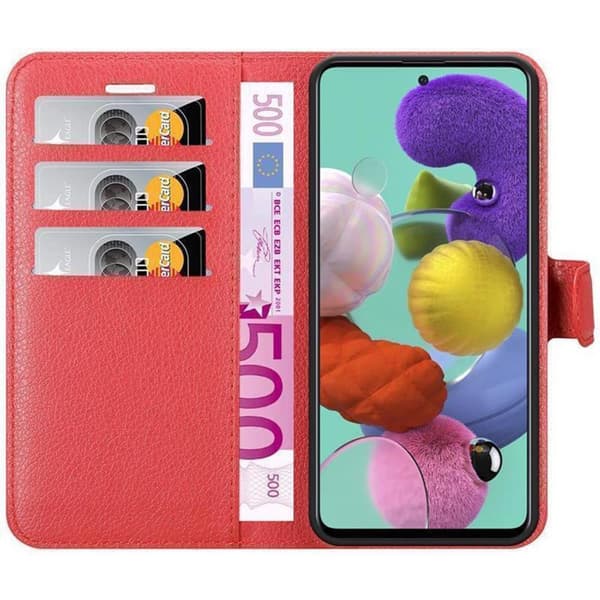 Samsung Galaxy A51 5G Plånboksfodral Fodral Skal Case med magnetisk stängning, ståfunktion och kortplats