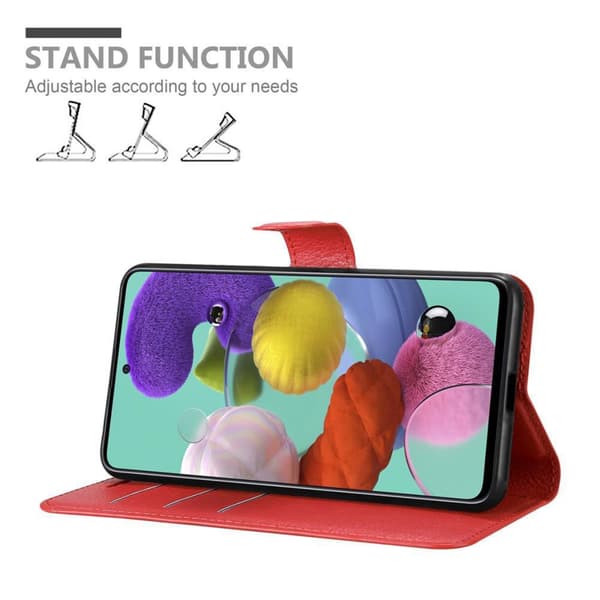 Samsung Galaxy A51 5G Plånboksfodral Fodral Skal Case med magnetisk stängning, ståfunktion och kortplats
