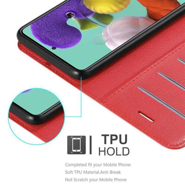 Samsung Galaxy A51 5G Plånboksfodral Fodral Skal Case med magnetisk stängning, ståfunktion och kortplats