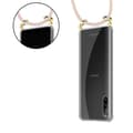 Miniatyrbilde 10 av 11: Deksel med kedja for Sony Xperia L4 Case med gullringer, ledningsstropp og avtakbart etui