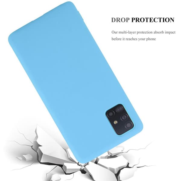 Samsung Galaxy A51 5G Skal Fodral Case Cover Mobilskydd av flexibelt TPU-silikon
