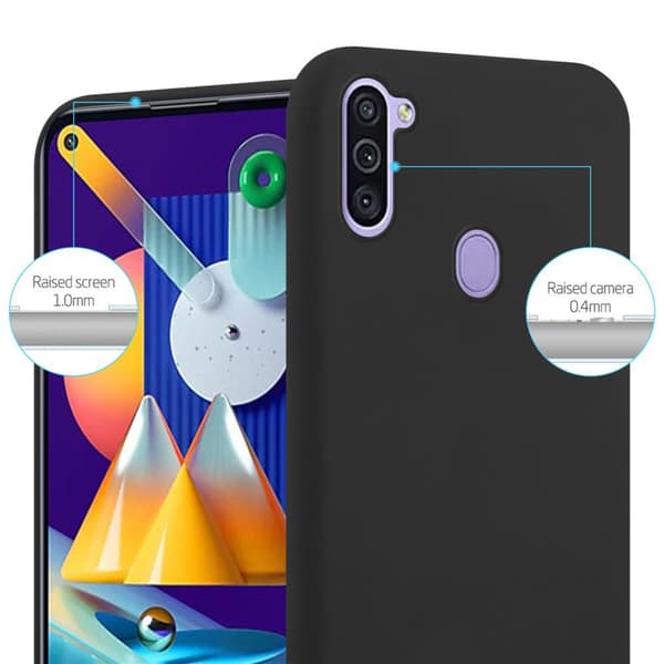 Samsung Galaxy A11 / M11 Skal Fodral Case Cover Mobilskydd av flexibelt TPU-silikon