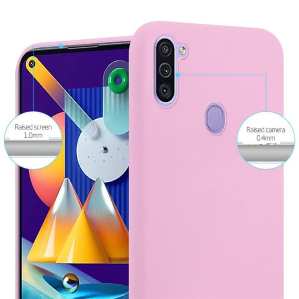Samsung Galaxy A11 / M11 Skal Fodral Case Cover Mobilskydd av flexibelt TPU-silikon