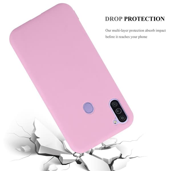 Samsung Galaxy A11 / M11 Skal Fodral Case Cover Mobilskydd av flexibelt TPU-silikon
