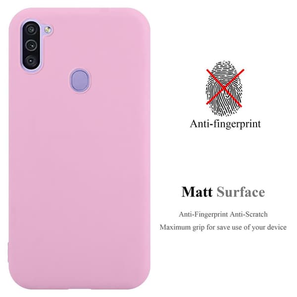 Samsung Galaxy A11 / M11 Skal Fodral Case Cover Mobilskydd av flexibelt TPU-silikon