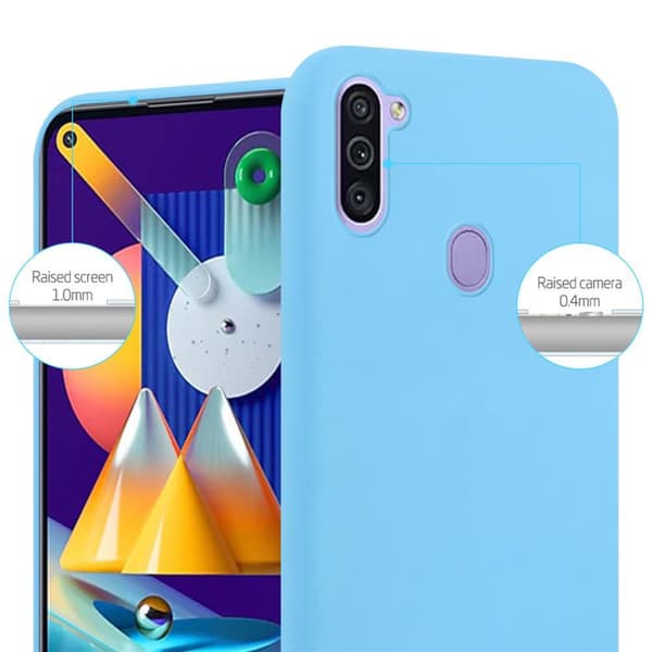Samsung Galaxy A11 / M11 Skal Fodral Case Cover Mobilskydd av flexibelt TPU-silikon