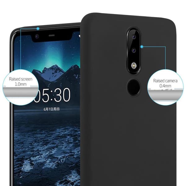 Nokia 5.1 PLUS / X5 Skal Fodral Case Cover Mobilskydd av flexibelt TPU-silikon