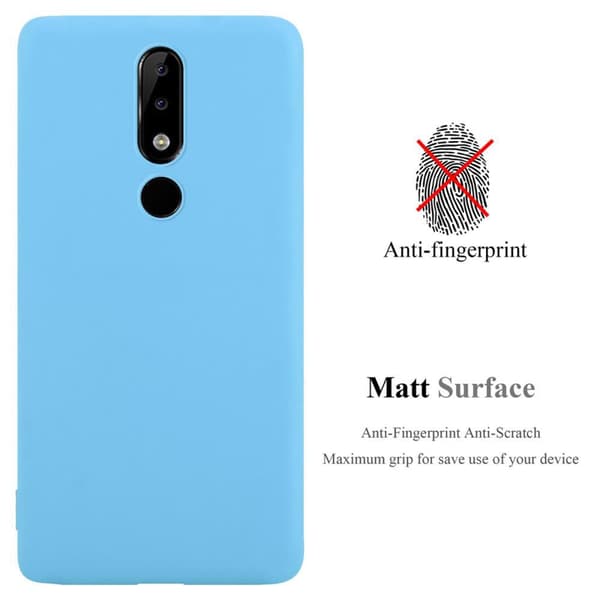 Nokia 5.1 PLUS / X5 Skal Fodral Case Cover Mobilskydd av flexibelt TPU-silikon