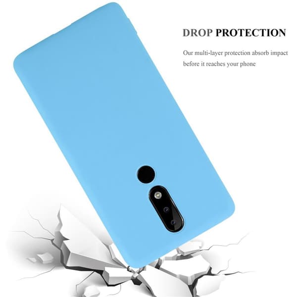 Nokia 5.1 PLUS / X5 Skal Fodral Case Cover Mobilskydd av flexibelt TPU-silikon