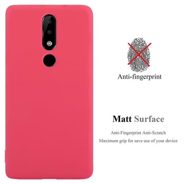 Nokia 5.1 PLUS / X5 Skal Fodral Case Cover Mobilskydd av flexibelt TPU-silikon