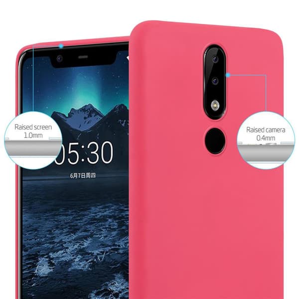 Nokia 5.1 PLUS / X5 Skal Fodral Case Cover Mobilskydd av flexibelt TPU-silikon