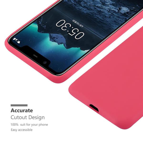 Nokia 5.1 PLUS / X5 Skal Fodral Case Cover Mobilskydd av flexibelt TPU-silikon