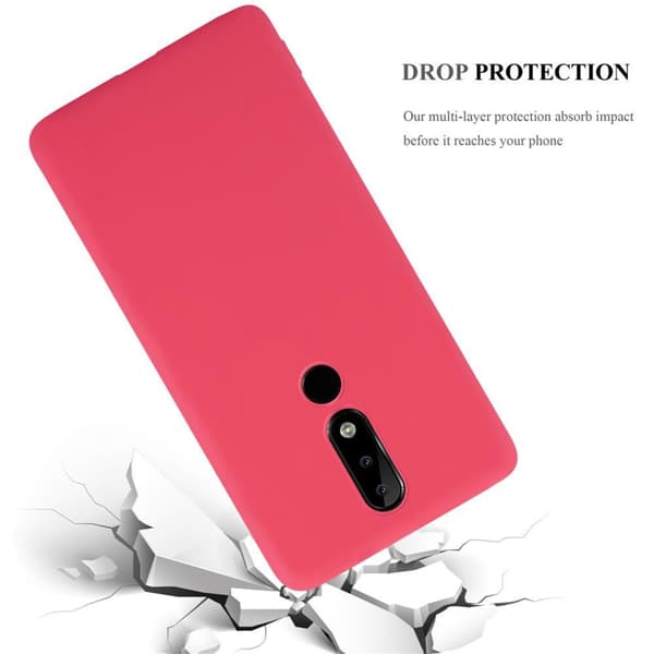 Nokia 5.1 PLUS / X5 Skal Fodral Case Cover Mobilskydd av flexibelt TPU-silikon