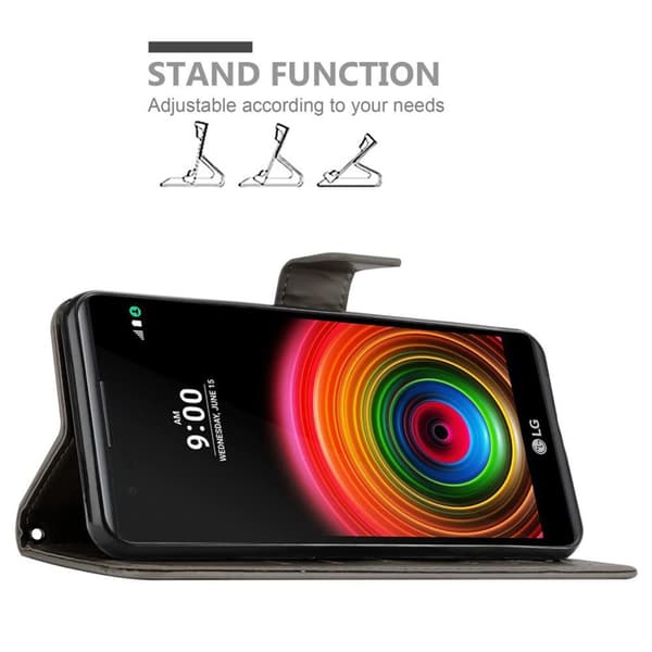 LG X POWER Pungetui Cover Blomster ()