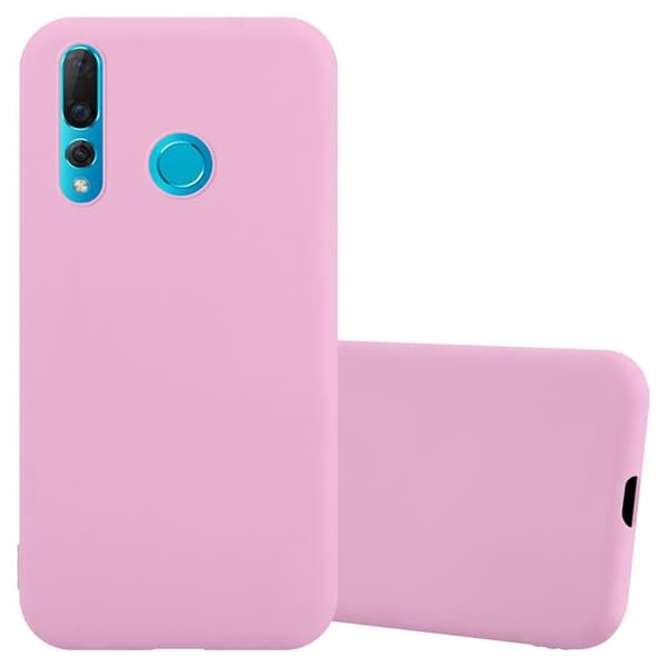 Huawei NOVA 4 Skal Fodral Case Cover Mobilskydd av flexibelt TPU-silikon CANDY ROSA