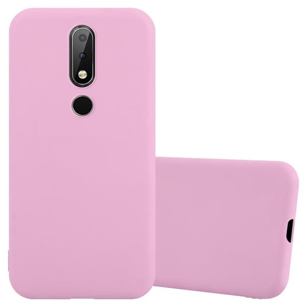 Deksel til Nokia 6.1 PLUS / X6 Silikondeksel CANDY ROSA