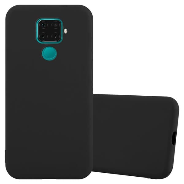 Huawei MATE 30 LITE Skal Fodral Case Cover Mobilskydd av flexibelt TPU-silikon CANDY SVART