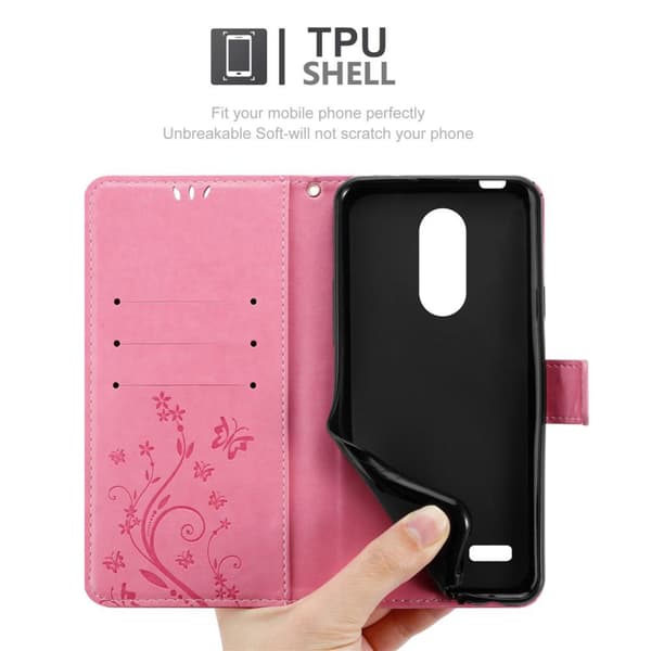 LG K4 2017 Pungetui Cover Blomster ()