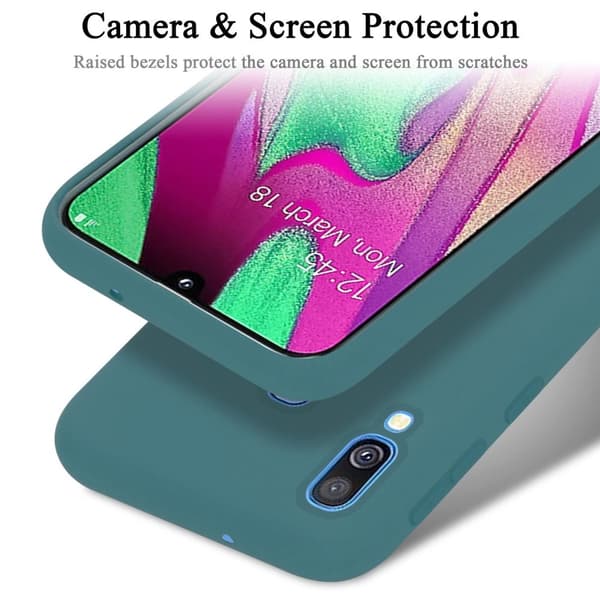 Samsung Galaxy A40 Suojakotelo Suojakuori valmistettu joustavasta TPU-silikonista