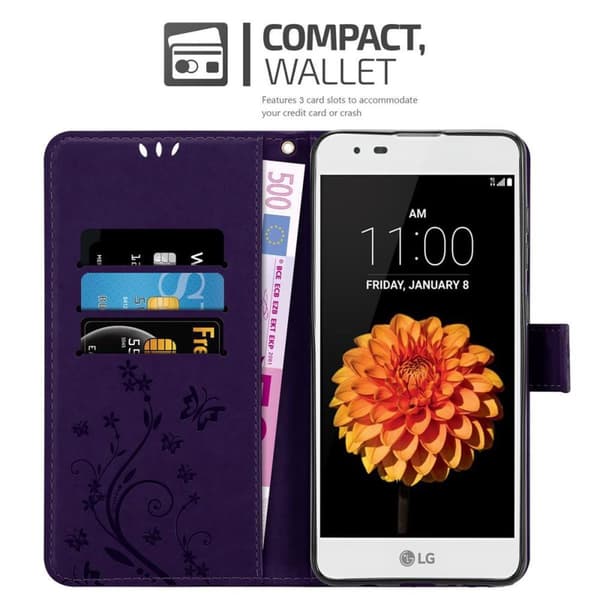 LG K7 2016 Pungetui Cover Blomster ()