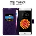Miniatyrbillede 3 af 8: LG K7 2016 Pungetui Cover Blomster ()
