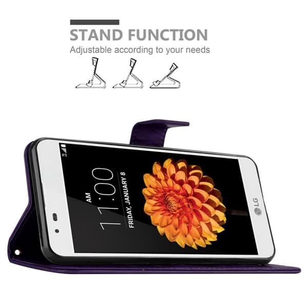 LG K7 2016 Pungetui Cover Blomster ()