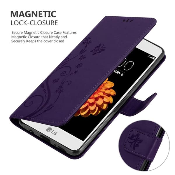 LG K7 2016 Pungetui Cover Blomster ()