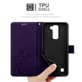 Miniatyrbillede 6 af 8: LG K7 2016 Pungetui Cover Blomster ()