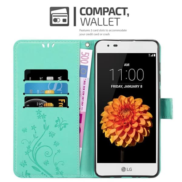 LG K7 2016 Pungetui Cover Blomster ()