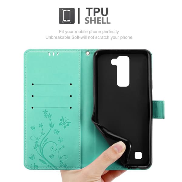 LG K7 2016 Pungetui Cover Blomster ()