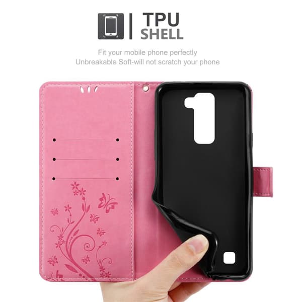 LG K7 2016 Pungetui Cover Blomster ()
