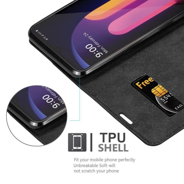 LG V60 ThinQ Suojakotelo Suojakuori Lompakkokotelo Matkapuhelinkotelo jossa magneettisuljenta, jalusta-toiminto ja korttitasku