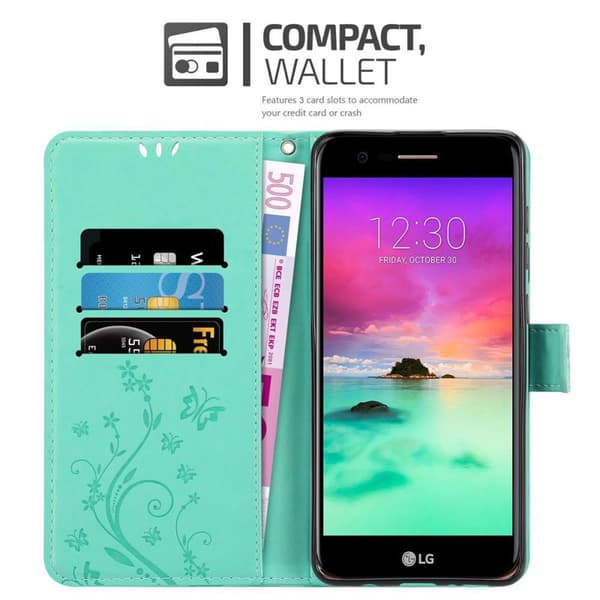 LG K10 2017 Pungetui Cover Blomster ()